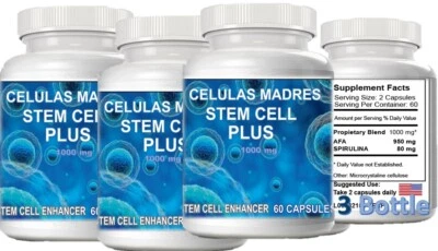 3 Celulas Madres Biomatrix Madre Cell Plus AFA Bioxtron Health Stem 180 cápsulas Foto 1 de 4