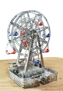 Tronico Profi Series - Ferris Wheel with Solar Cell - 1014 Parts DIY Metal Kit - Picture 1 of 6