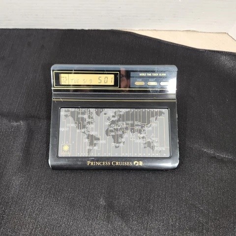 Princess Cruises World Time Touch Alarm Clock Cover