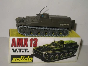 SOLIDO, Char AMX 13 VTT bretagne militaire avec des portes ouvrantes - Picture 1 of 6