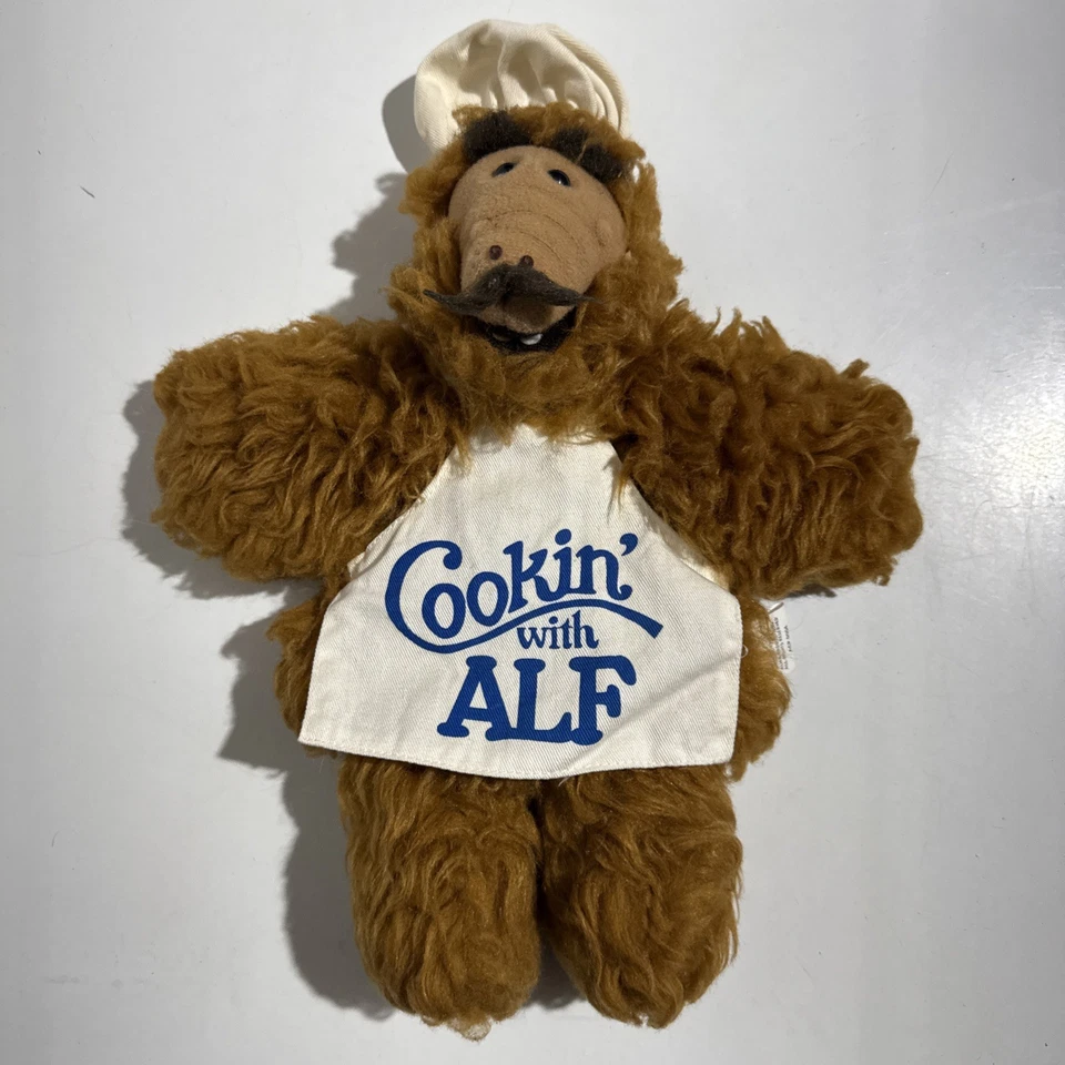 Vintage Alf Puppet Plush Chef "Cookin With Alf" Hand Puppet Burger King - Image 1 of 4