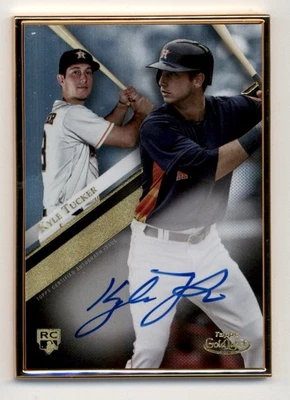 2019 Topps Gold Label Framed Autographs GLAKT Kyle Tucker RC Auto On Card Rookie - Image 1 of 2