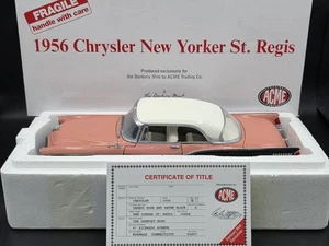 Danbury Mint 1956 Chrysler New Yorker St. Regis Hardtop 1:18 By Acme Diecast Car - Picture 1 of 23