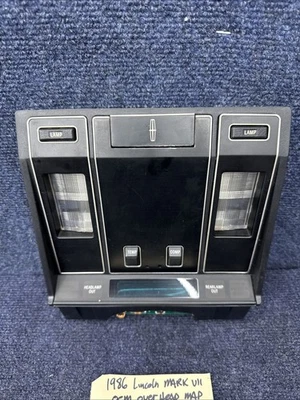 Lincoln Mark VII 1984-1992 mapa superior luz brújula techo alguna consola negro Foto 1 de 4