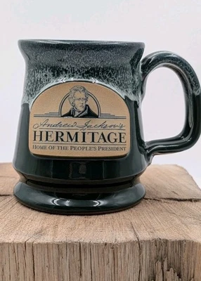 Taza Deneen Pottery Andrew Jackson Hermitage lanzada a mano 2015 gres nueva con etiquetas Foto 1 de 4