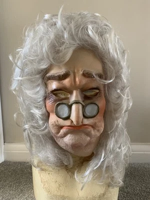 Horror Halloween vintage Cesar The Marquis Soft Vinyl Mask With Hair - Image 1 of 4