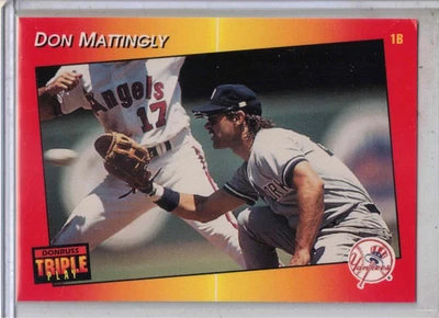 Tarjeta promocional Donruss Triple Play 1992 béisbol Don Mattingly vista previa #4 ¡RARA!!! Foto 1 de 2