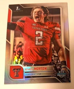 2025 Bowman Chrome University SSP Image Var #SP-9 Behren Morton XRc - Picture 1 of 3