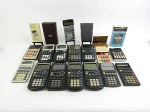 Lot Of Calculators - TI Graphing, Miscellaneous Scientific, SomeVintage Calcs - Picture 1 of 2