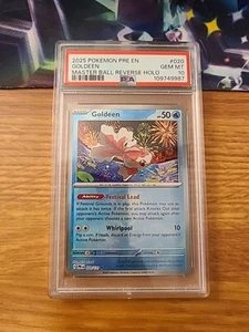 POKEMON EVOLUCIONES PRE PRISMÁTICAS MASTER BALL REVERSO HOLO DORADO #20 PSA 10 - Imagen 1 de 1