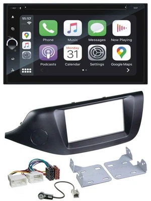 Blaupunkt 2DIN Bluetooth DAB USB DVD MP3 Autoradio für Kia Ceed (ab 12) schwarz - Bild 1 von 4