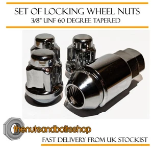Chrome Locking Wheel Nuts 3/8" UNF Tapered For Rover Mini-Moke 86-93 - Picture 1 of 1