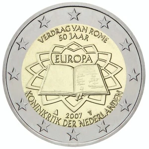 2 Euro Netherlands 2007 * 50th Anniversary - Signing of the Treaty of Rome * Unc - Picture 1 of 2