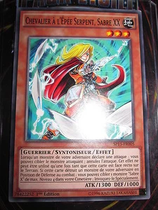 YU-GI-OH! PACK-ETOILE CHEVALIER A L'EPEE SERPENT SABRE XX SP15-FR005 COM NEUF - Picture 1 of 1