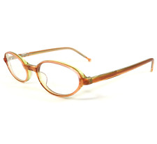 Vintage la Eyeworks Eyeglasses Frames DIZ 705 Clear Green Orange Oval 48-20-140
