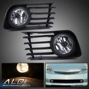 Fit For 2004-2009 Toyota Prius Clear Bumper Fog Lights Driving Lamps w/ Bulbs - Picture 1 of 12
