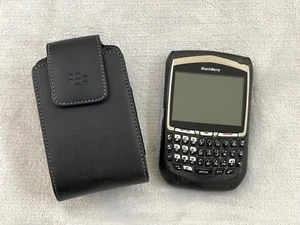 BlackBerry 8700g Black Leather Swivel Holster Untested Vintage - Picture 1 of 10