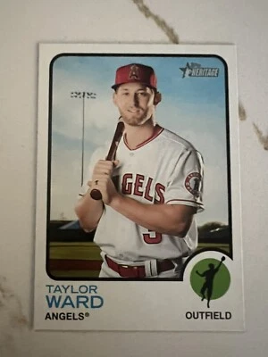 Taylor Ward Los Angeles Angels 2022 Topps Heritage SP Short Print #421 - Image 1 of 2