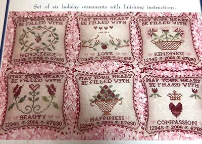 Valentine Wishes Holiday Ornaments Pattern By Blue Ribbon Designs - Image 1 of 3