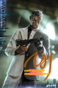 In Stock New MTOYS MS013 1/6 Batman Two Face Action Figure Model Double Heads - Picture 1 of 12