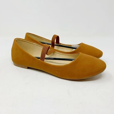 Nuevo Bella Marue Stacy-33 Correa Elástica Ballet Flata Coñac Talla 8.5 Foto 1 de 4