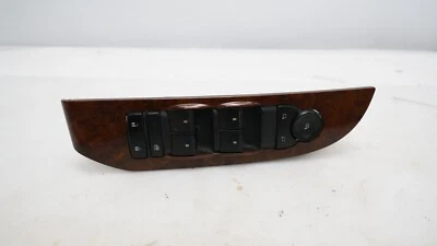 2007 - 14 Chevrolet Tahoe LH interruptor de janela do motorista com espelhos e trava acabamento de madeira bronzeada - Imagem 1 de 4