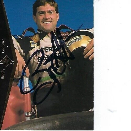 BOBBY LABONTE SIGNED 1995 UPPERDECK SP #49 - NASCAR - Image 1 of 1