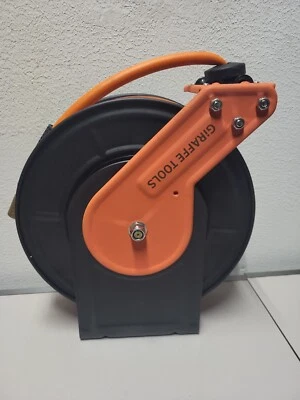 Retractable Air Hose Reel Wall Mount, 3/8 in 50 FT Hybrid Hose, Automatic Rewind - Image 1 of 4