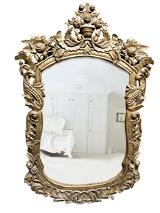 Beautiful Antique GILDED Carved Mirror FRENCH RENAISSANCE Wall MIRROR UNIQUE