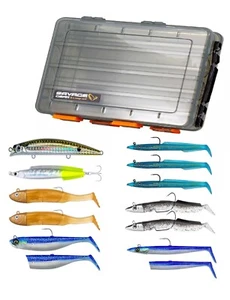 Ultimate Bass Lure Box Bundle Selected Soft and Hard Sea Fishing Lures - Picture 1 of 5