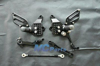 CNC Adjustable Rearset Foot pegs Rear set For Ducati 749 999 916 996 998 S BLAK - Image 1 of 4