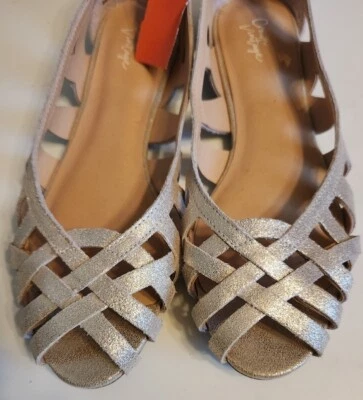 Planos Crown Vintage para mujer dorados/bronceados talla EE. UU. 8,5 S13 Foto 1 de 4