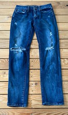 American eagle men's 360 Stretch distressed skinny jeans size 30x32 blue M11