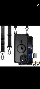 MAGEASY Case for iPhone 16 Pro Max 6.9" - Case with Crossbody Strap, 16ft Drop P - Picture 1 of 1