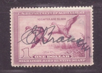 US Scott RW5 Used with Signature - Image 1 of 2