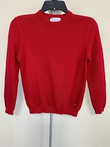 NEW ZARA Kids Burgundy BASIC GARTER STITCH SWEATER  Size 9Y 134cm #C1184 - Picture 1 of 4