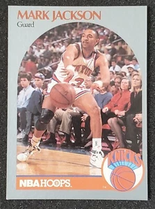 TARJETA DE BALONCESTO MARK JACKSON 1990-91 AROS #205 FONDO DE LOS HERMANOS MENÉNDEZ - Imagen 1 de 2