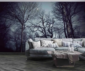 Papel pintado 3D bosque oscuro fotomural desmontable autoadhesivo 61 - Imagen 1 de 4