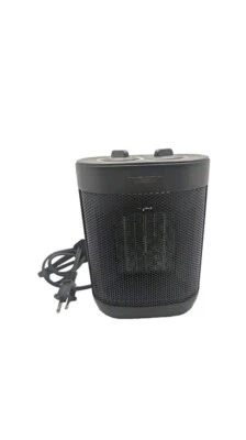 Black Ceramic Heater PTC-SH009 (1500W) 2S Rapid Heating. Tip-Over Protection.  - Image 1 of 4