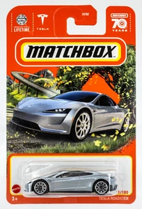 2023 Matchbox #91 Tesla Roadster STERLING SILVER METALLIC | FSC - Picture 1 of 1