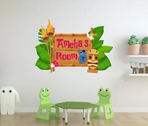 Personalize Name lilo & stitch Wall Decal - Custom Wall Sticker Decor - Picture 1 of 5