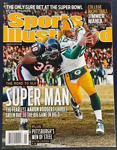 2011 NEWSSTAND SPORTS ILLUSTRATED MAGAZINE AARON RODGERS NO LABEL REGIONAL ISSUE - Picture 1 of 2