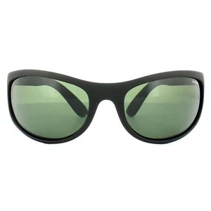 Gafas de sol deportivas Polaroid P7334 9CA radiocontrol negras goma verde polarizadas - Imagen 1 de 4