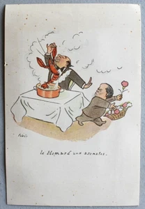 Hotel de Europe Restaurant Excelsior Amsterdam Vintage 1950's Comic Postcard - Picture 1 of 2