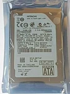 250 GB SATA Hitachi HTS725025A9A362 7200RPM 16MB Internal 2.5" Hard Drive New - Picture 1 of 1