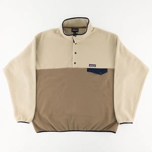 Patagonia Herren XXL Synchilla Snap-T Fleece Pullover Sweater Jacke Natural Ash - Bild 1 von 14