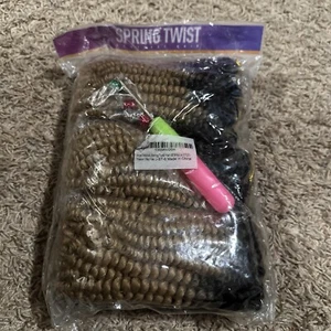 6 Packs Roktress Spring Twist Crochet Braiding Hair  8" Dark Light Transition - Picture 1 of 4