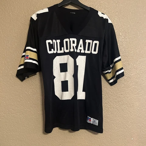 Vintage Colorado Buffaloes 90's Russell Athletic USA #81 Football Jersey Small Cover