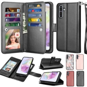 For Samsung Galaxy A16 A36 5G Shockproof Holder Leather Flip Wallet Case Cover - Picture 1 of 24