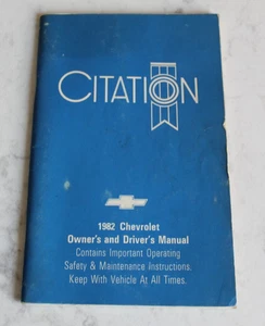 1982 Chevrolet Citation Owners and Drivers Manual - Picture 1 of 3